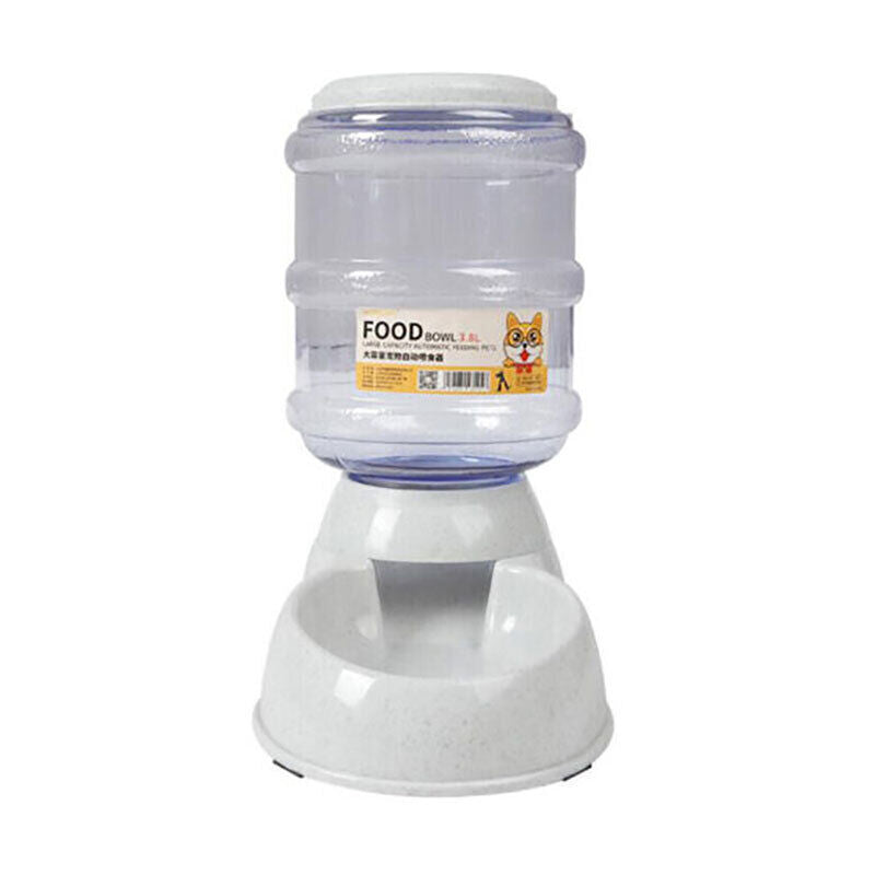 Pet Water & Food Dispenser – 3.8L Automatic Feeder Bowl for Dogs & Cats