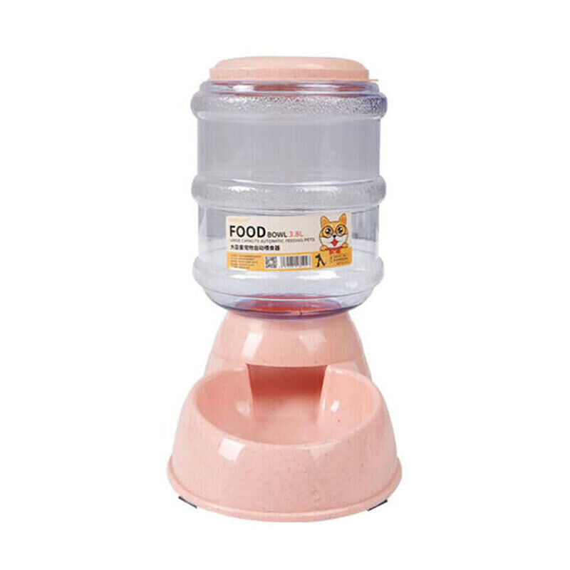 Pet Water & Food Dispenser – 3.8L Automatic Feeder Bowl for Dogs & Cats