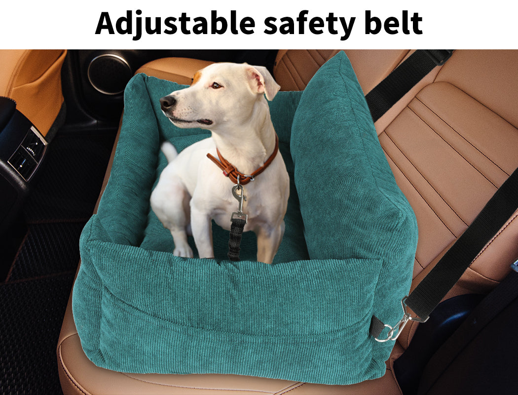 Pawz Dog Car Booster Seat Belt Pet Protector Portable Travel Bed Basket Washable