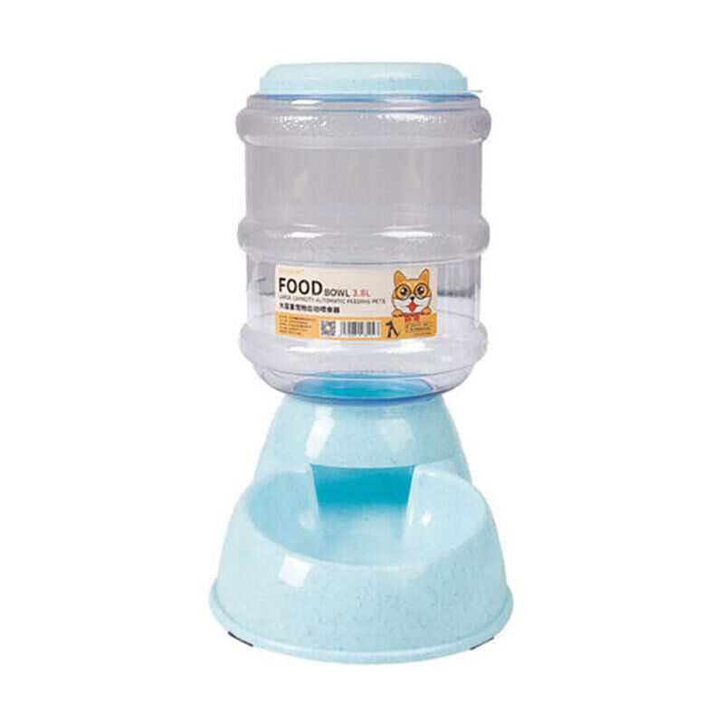 Pet Water & Food Dispenser – 3.8L Automatic Feeder Bowl for Dogs & Cats