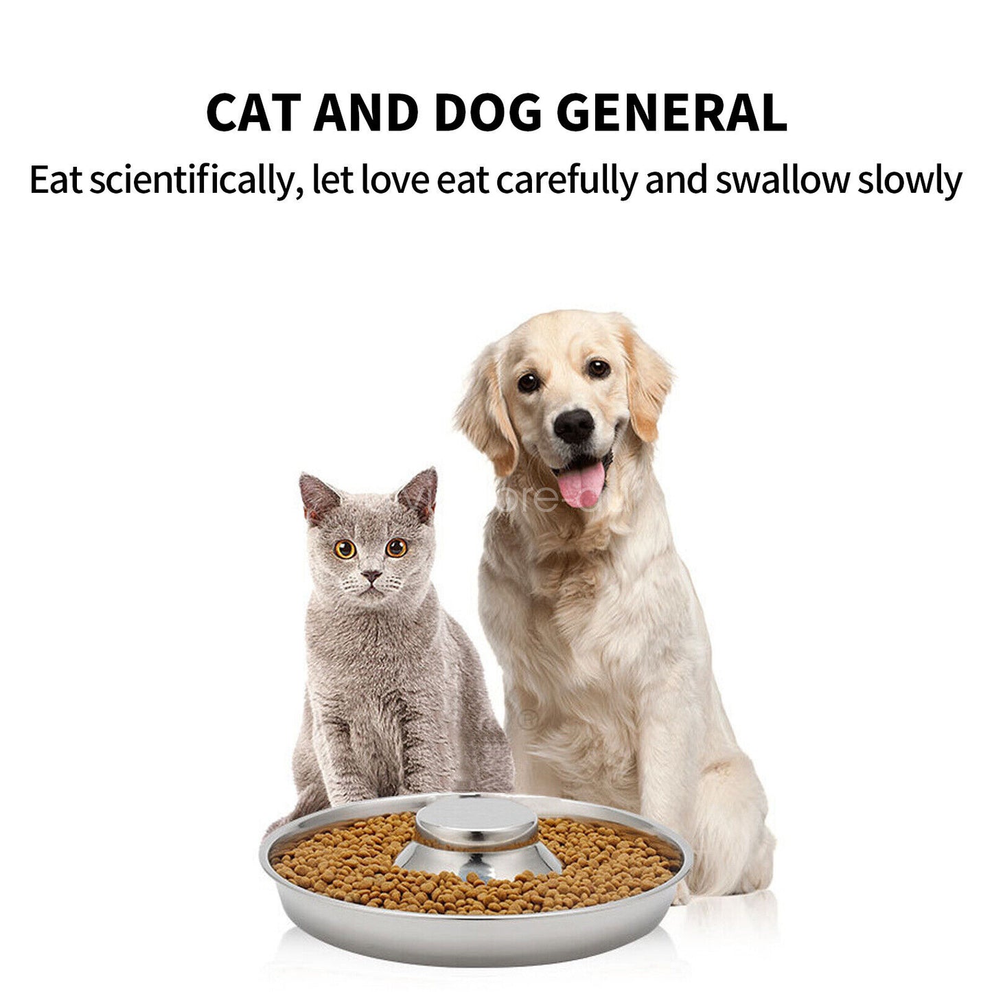 Stainless Steel Pet Feeder Bowl – Dog & Cat Litter Food Feeding Dish (AU)