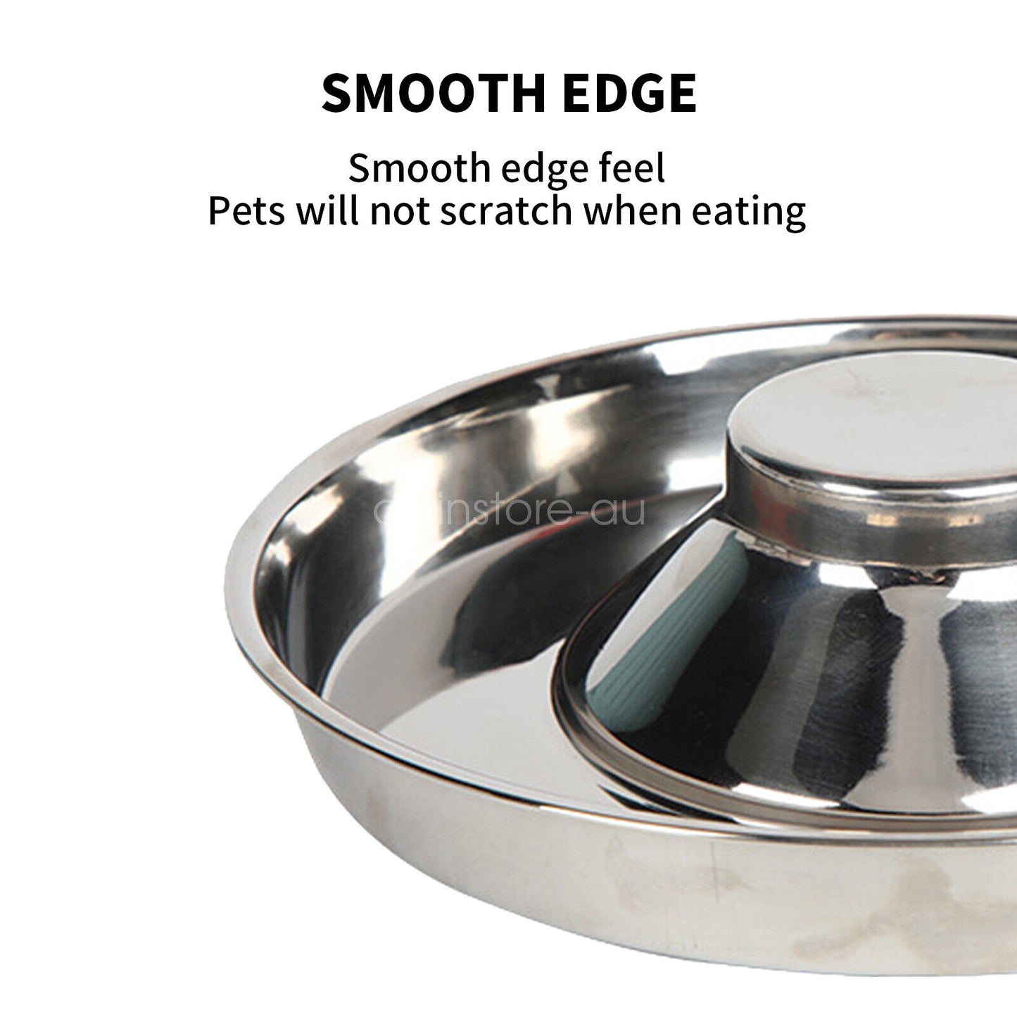 Stainless Steel Pet Feeder Bowl – Dog & Cat Litter Food Feeding Dish (AU)