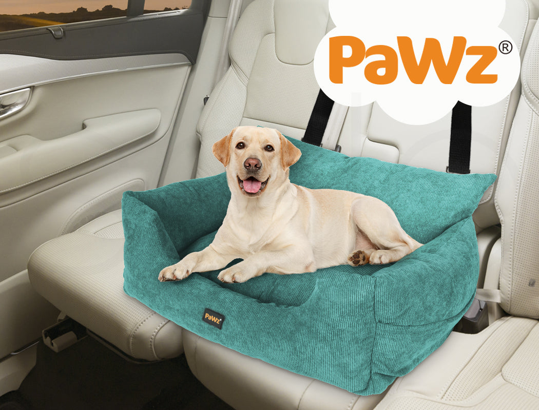 Pawz Dog Car Booster Seat Belt Pet Protector Portable Travel Bed Basket Washable