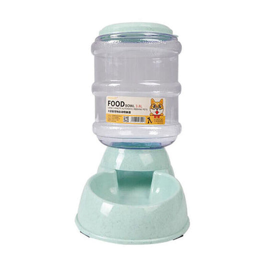 Pet Water & Food Dispenser – 3.8L Automatic Feeder Bowl for Dogs & Cats