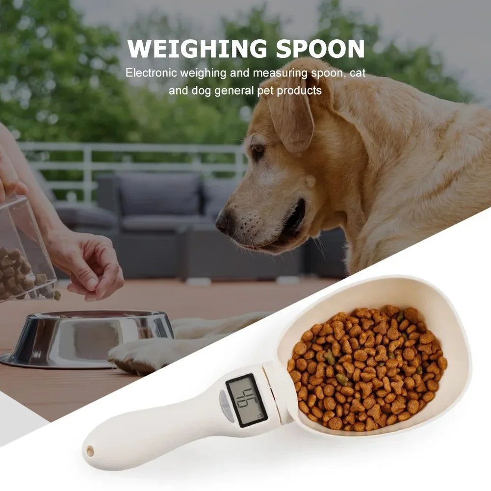 Digital Pet Food Scoop with LED Display – Electronic Measuring Cup Scale