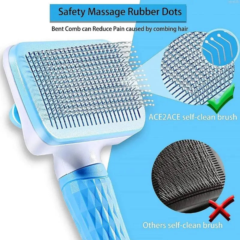 Cheap & Effective Dog Bath Brush – Hair Removal Comb for Pet Grooming