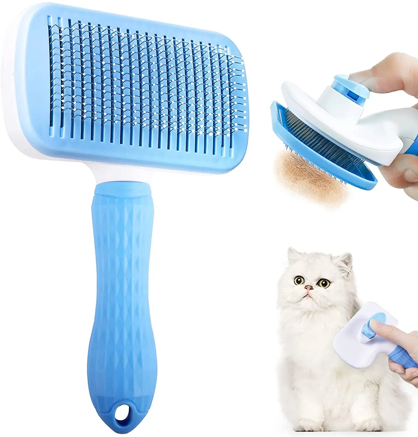 Cheap & Effective Dog Bath Brush – Hair Removal Comb for Pet Grooming