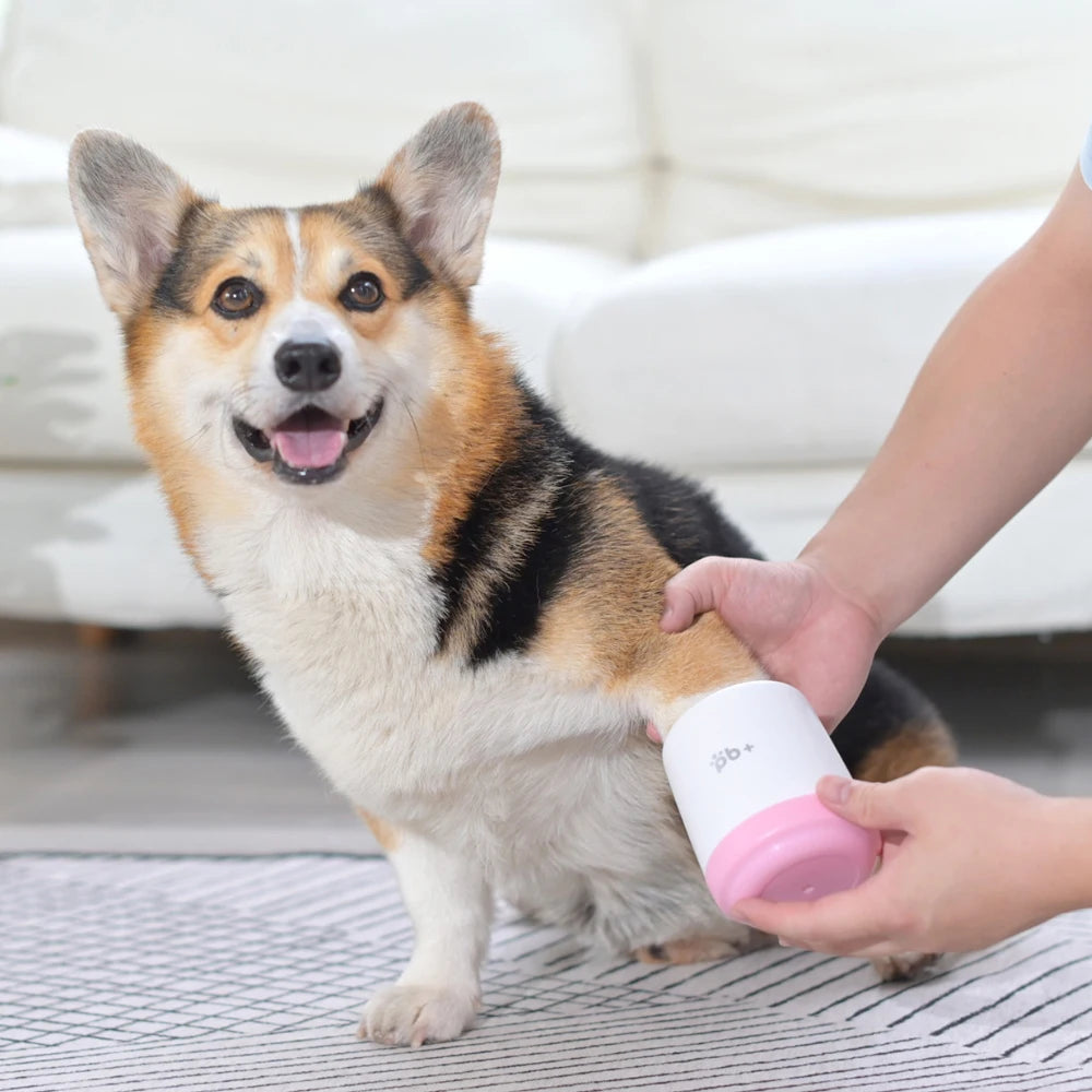 Dog Paw Cleaner Cup – Soft Silicone Brush for Quick & Easy Paw Washing