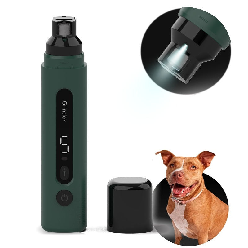 Electric Dog Nail Grinder – Rechargeable 5-Speed Pet Nail Trimmer for Dogs & Cats