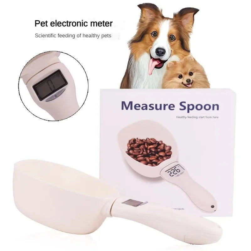 Digital Pet Food Scoop with LED Display – Electronic Measuring Cup Scale